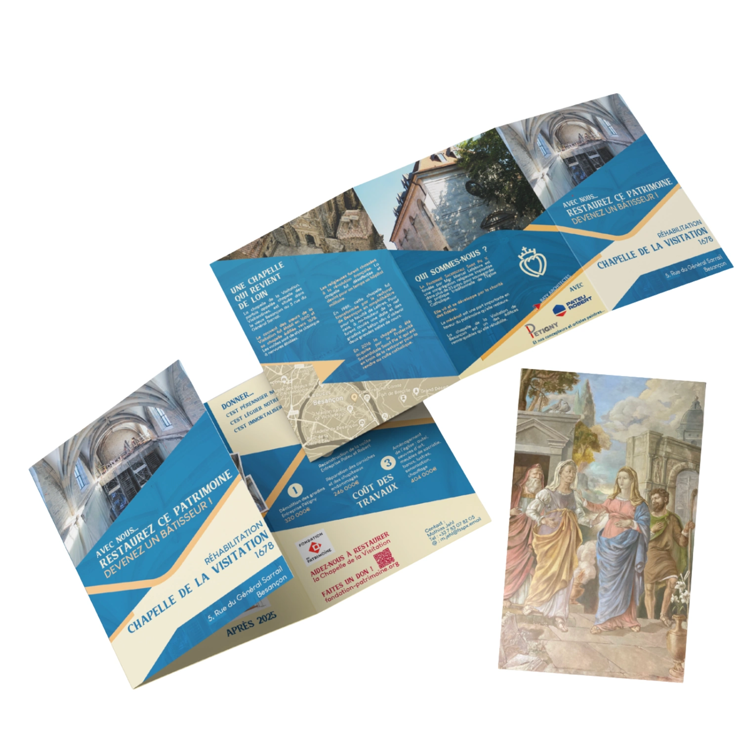 Plaquette de présentation du projet de restauration de la chapelle de la Visitation à Besançon